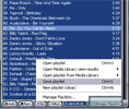 hit 'manage playlist' and save playlist as